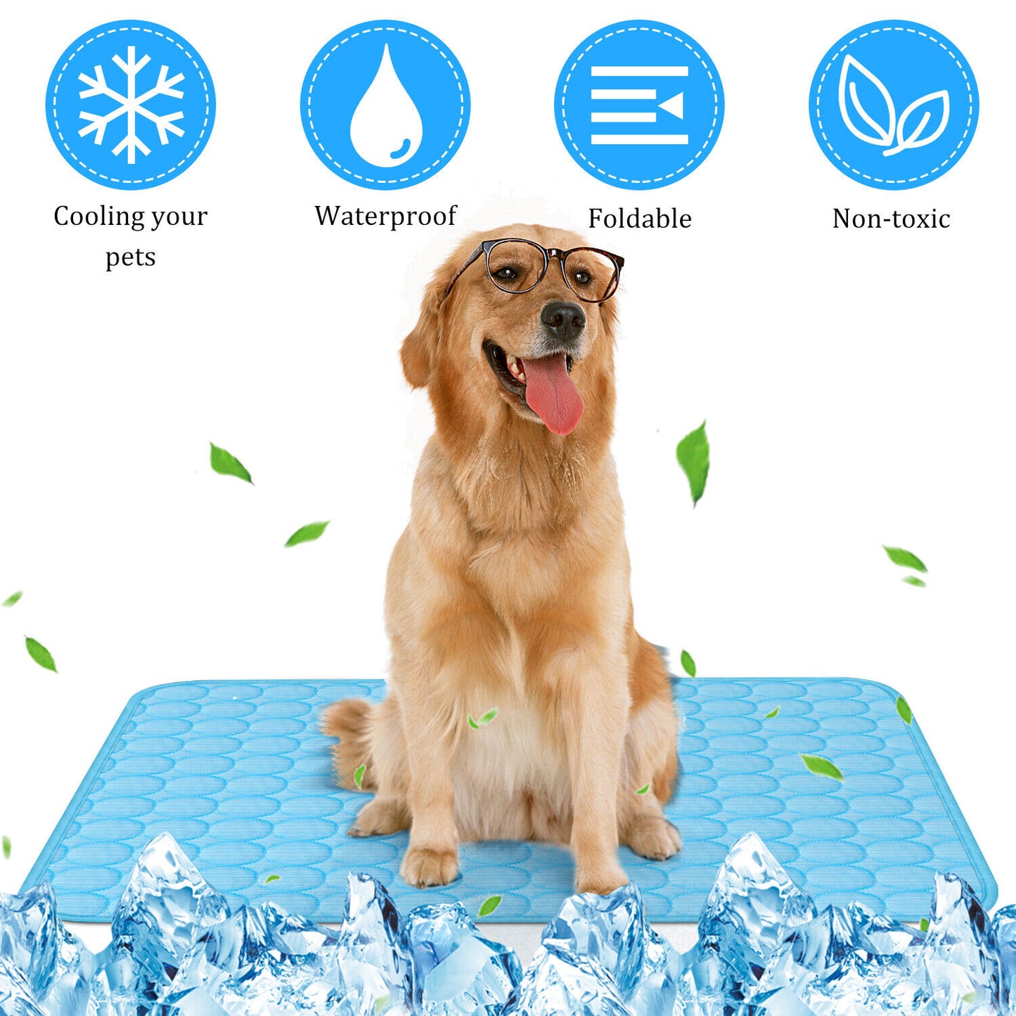 Pet Cooling Mat Cool Pad Cushion Dog Cat Puppy Blanket for Summer Sleeping Bed Dog Cooling Bed Pet Cooling Mat