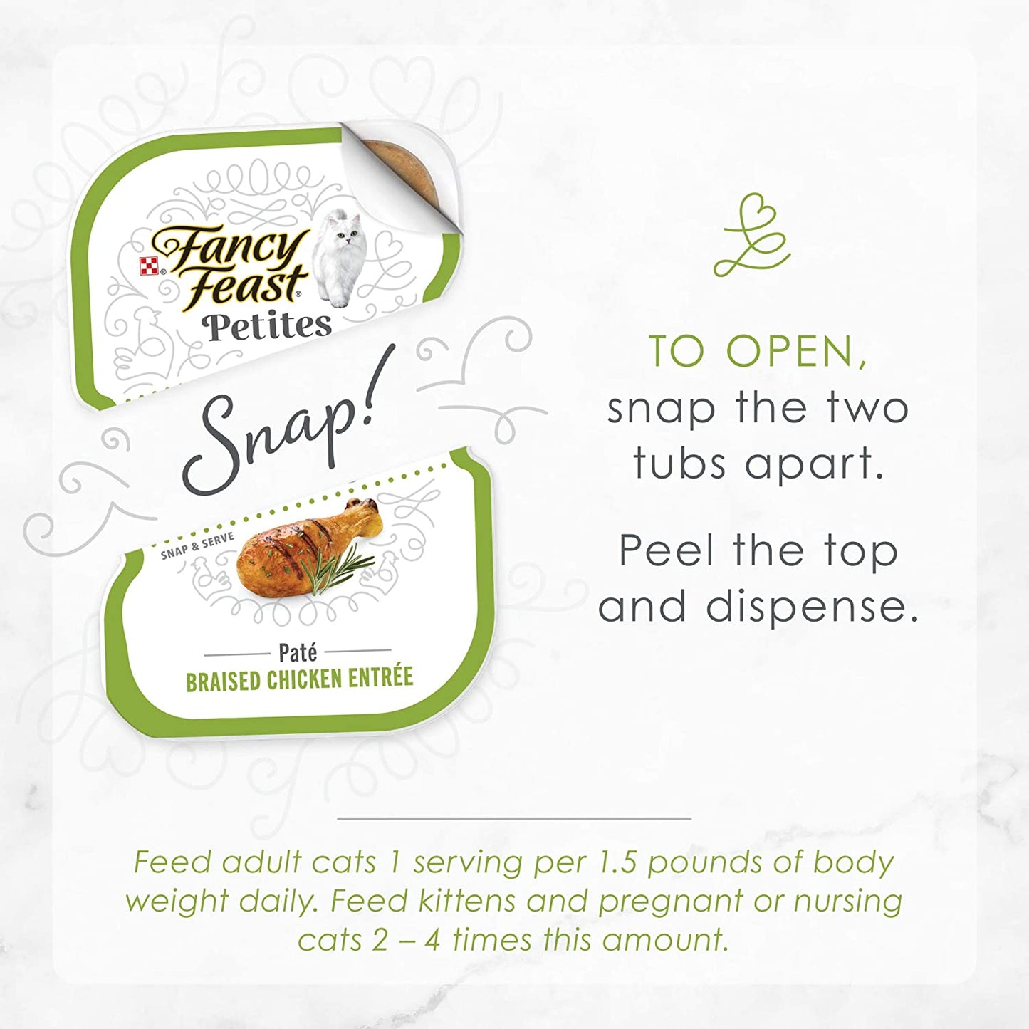 Purina Petites Pate Adult Gourmet Single Serve Break Apart Wet Cat Food
